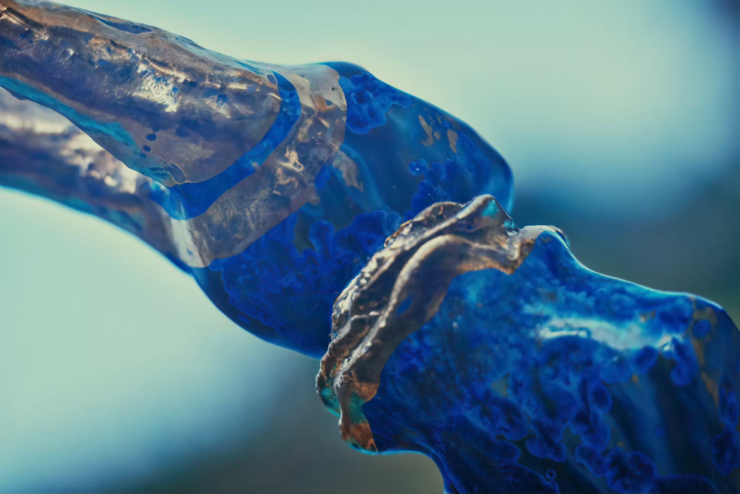 Nyx - Ocean Blue Crystals & Gold