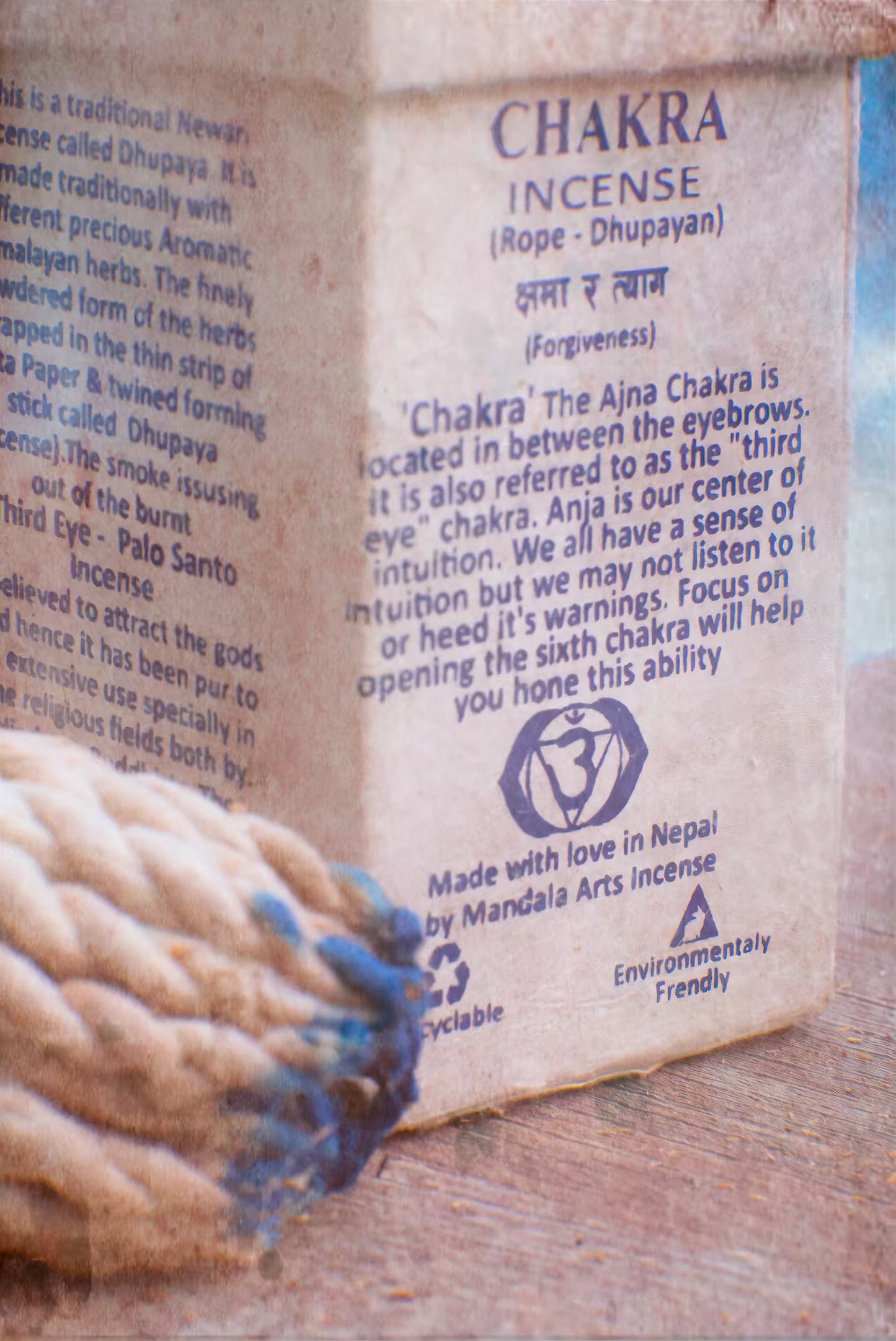 Chakra Incense Third Eye - Palo Santo